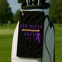 God Hates Abuse Golf Towel thumb 2