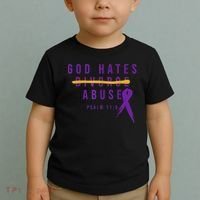 God Hates Abuse Toddler T-Shirt thumb 2