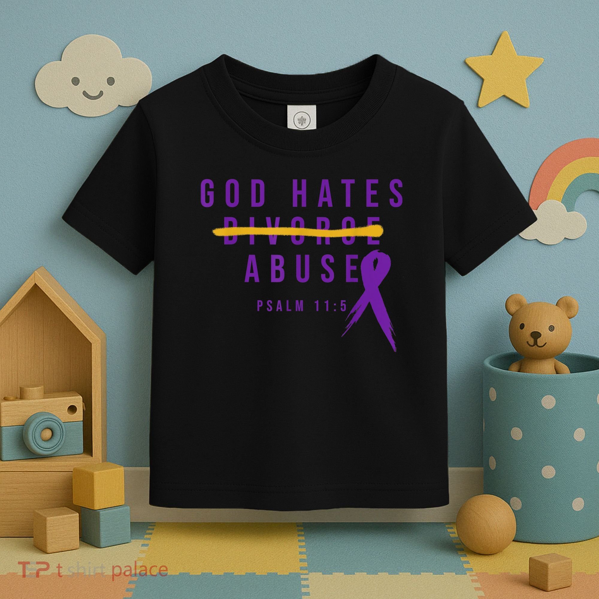 God Hates Abuse Toddler T-Shirt