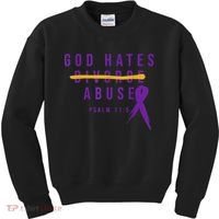 God Hates Abuse Kids Sweatshirt thumb 0