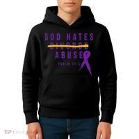 God Hates Abuse Kids Hoodie thumb 4