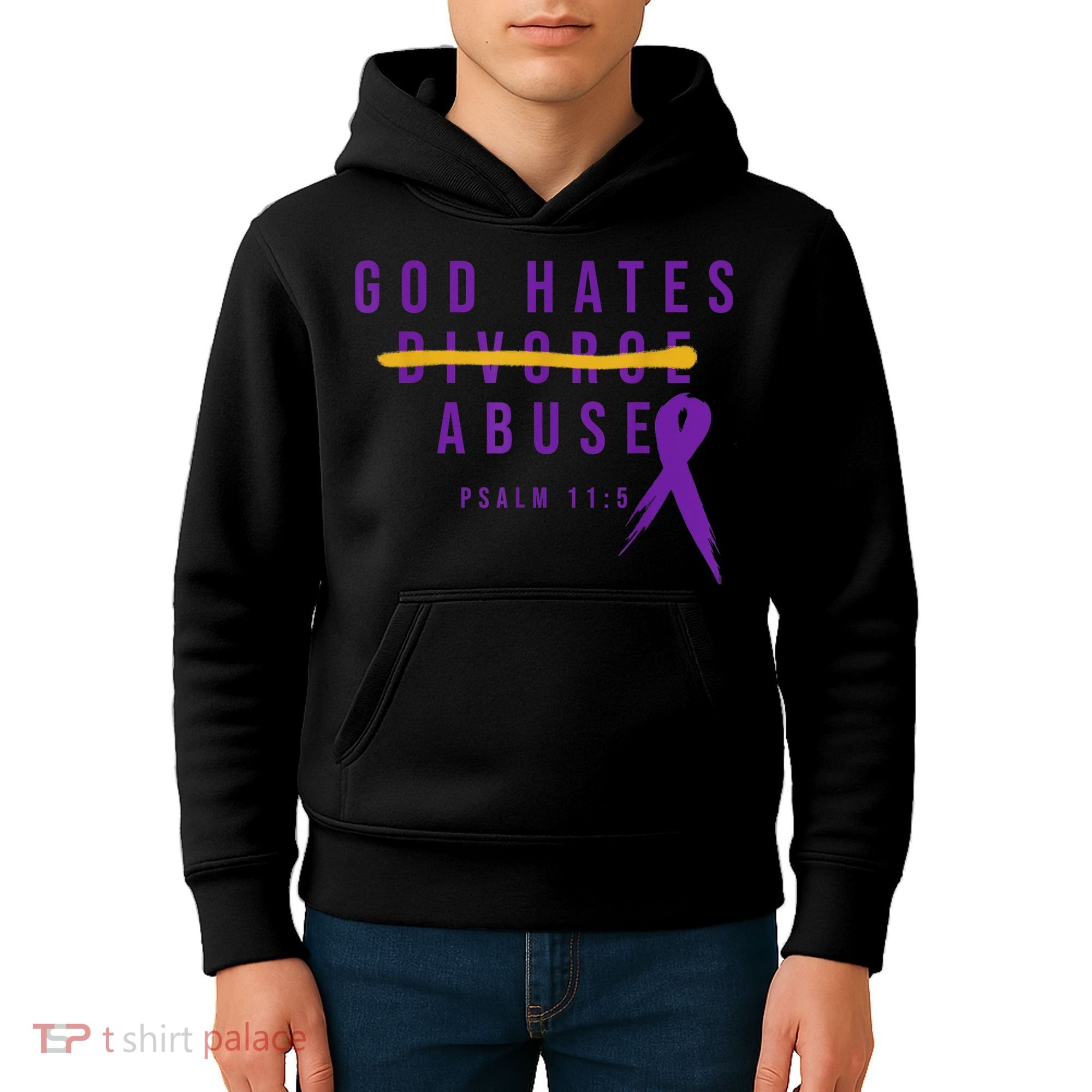 God Hates Abuse Kids Hoodie