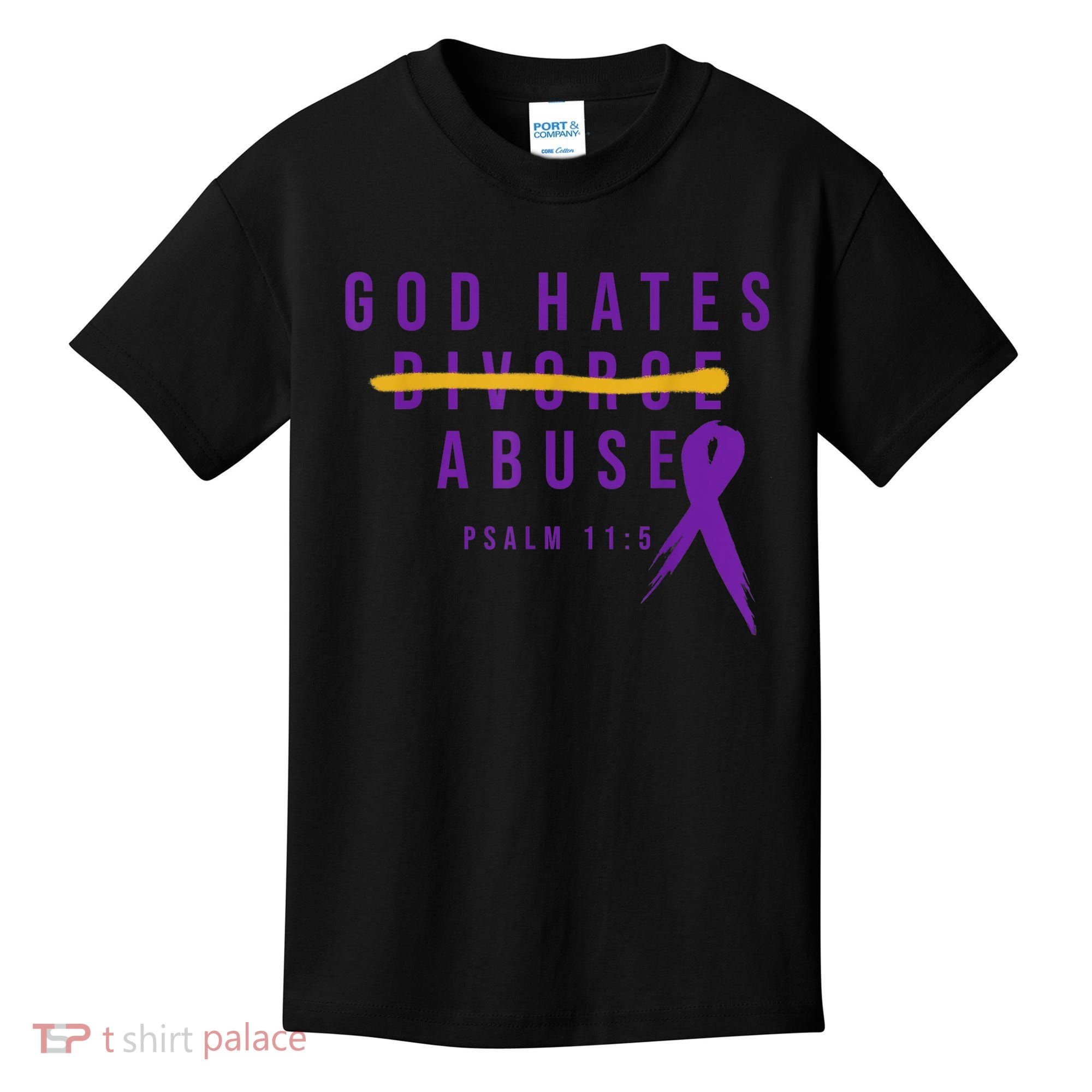 God Hates Abuse Kids T-Shirt