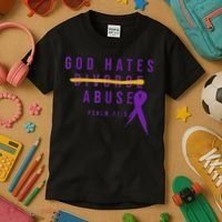God Hates Abuse Kids T-Shirt thumb 3