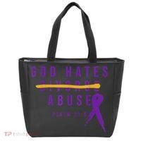 God Hates Abuse Tote Bag thumb 0