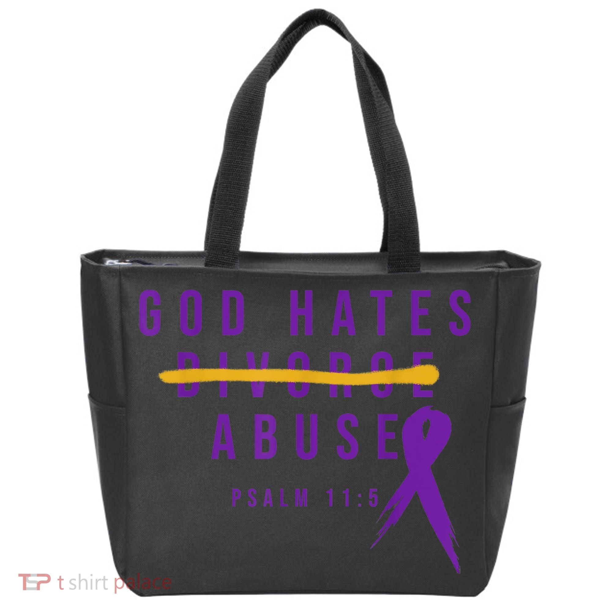 God Hates Abuse Tote Bag
