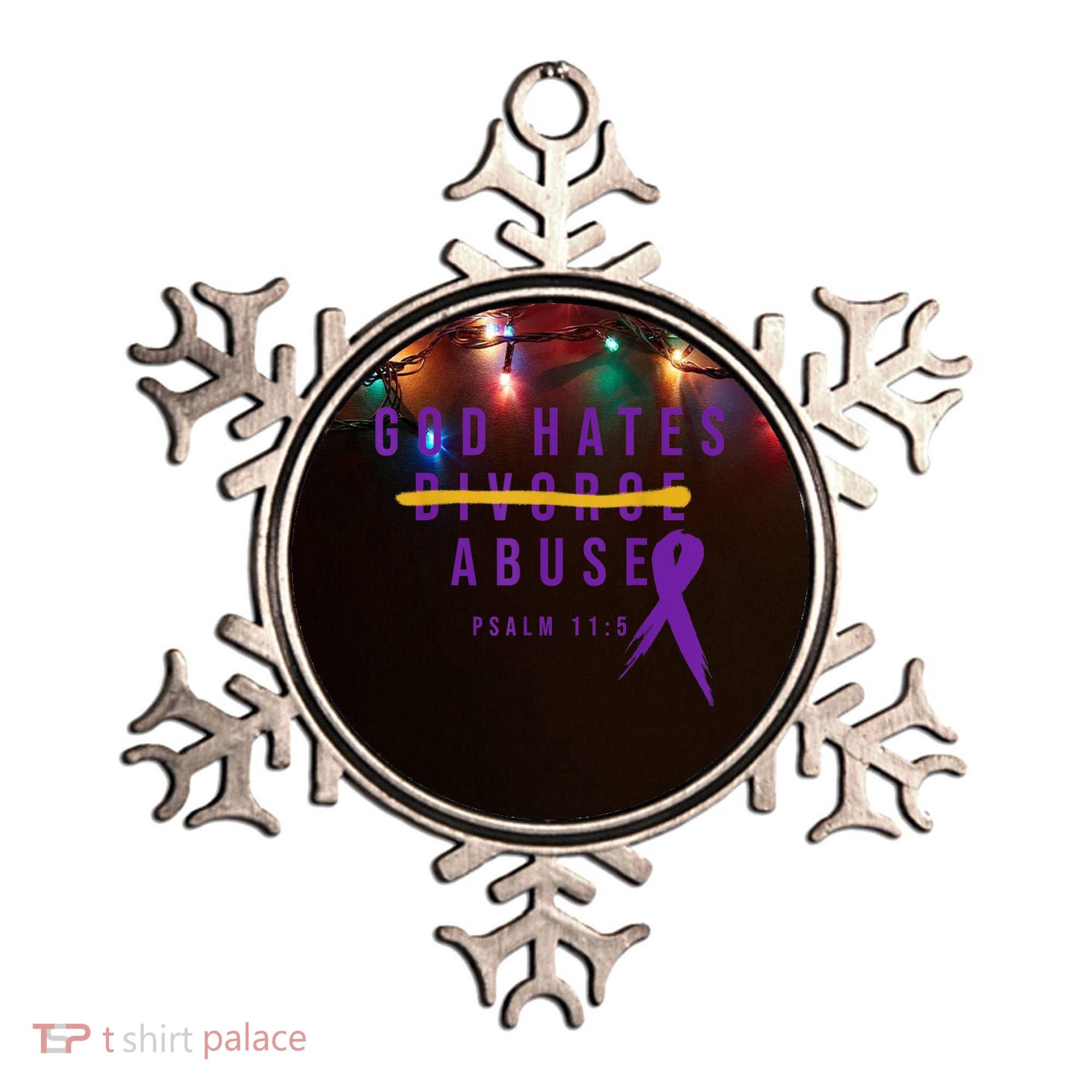 God Hates Abuse Ornament