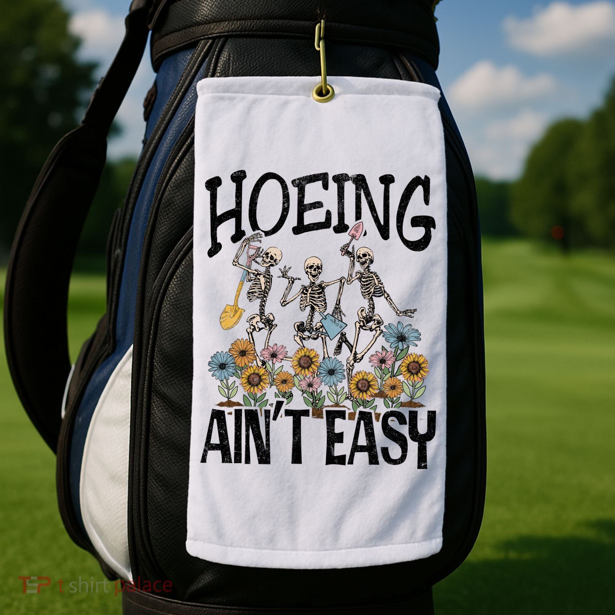 Garden Hoeing AinT Easy Golf Towel