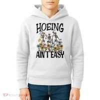 Garden Hoeing AinT Easy Kids Hoodie thumb 4