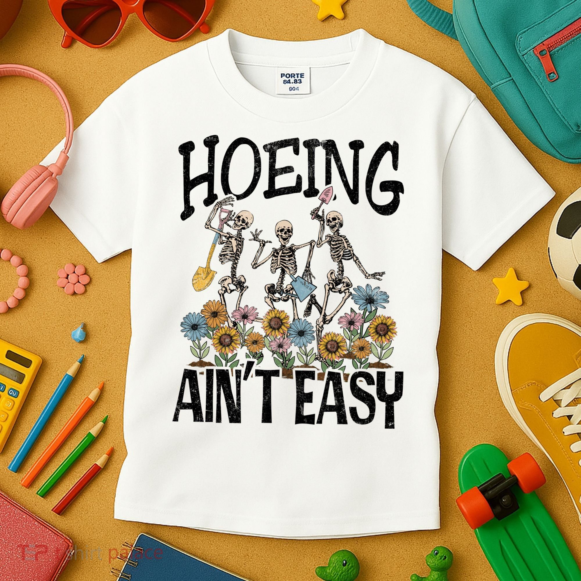 Garden Hoeing AinT Easy Kids T-Shirt