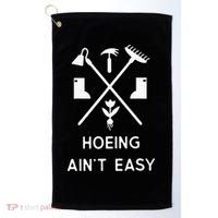 Garden Hoeing Ain't Easy Golf Towel thumb 0
