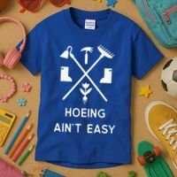 Garden Hoeing Ain't Easy Kids T-Shirt thumb 3