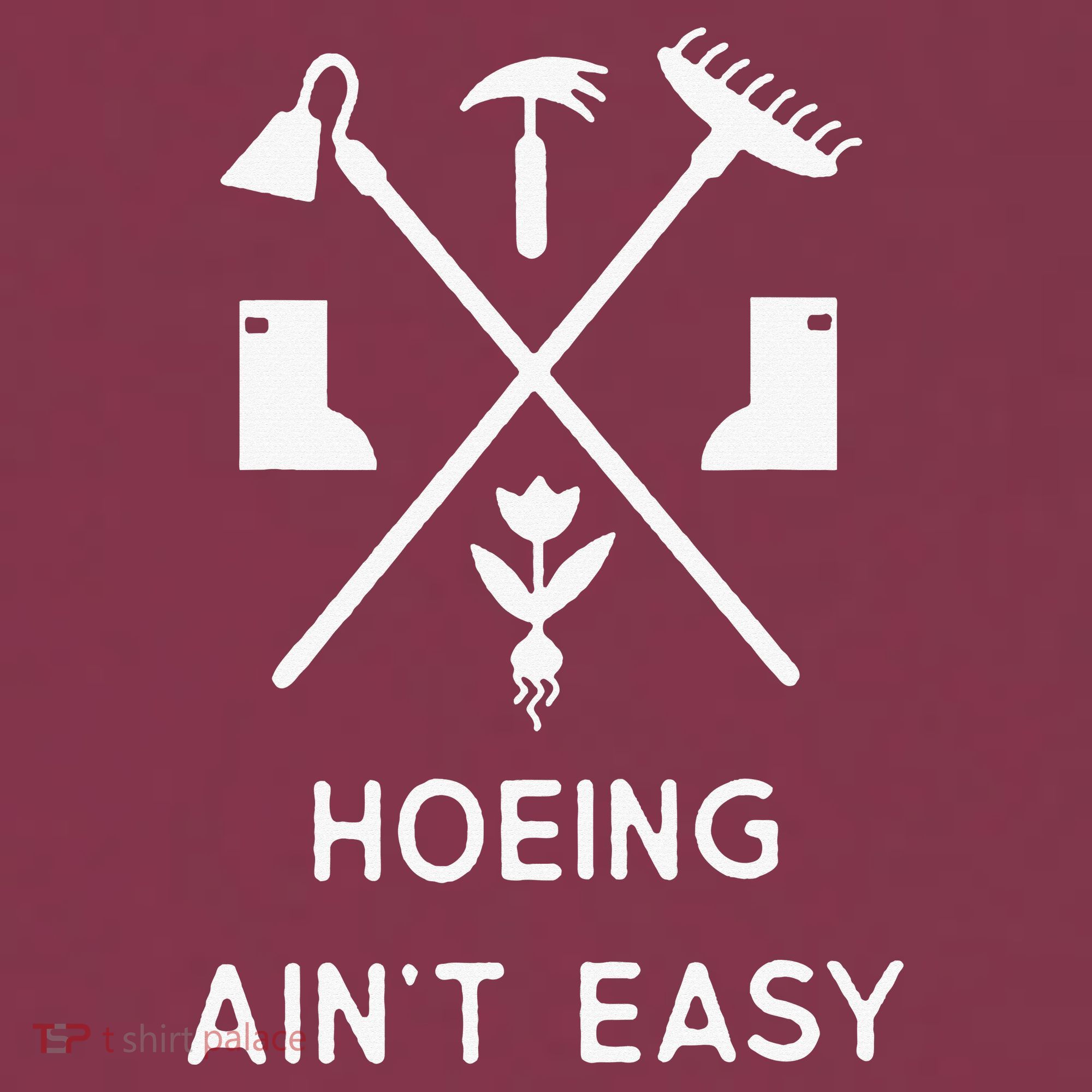 Garden Hoeing Ain't Easy 16oz Travel Tumbler