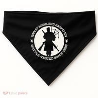 Great Highland Bagpipes Battle Tested Since 1396 USA-Made Doggie Bandana thumb 0