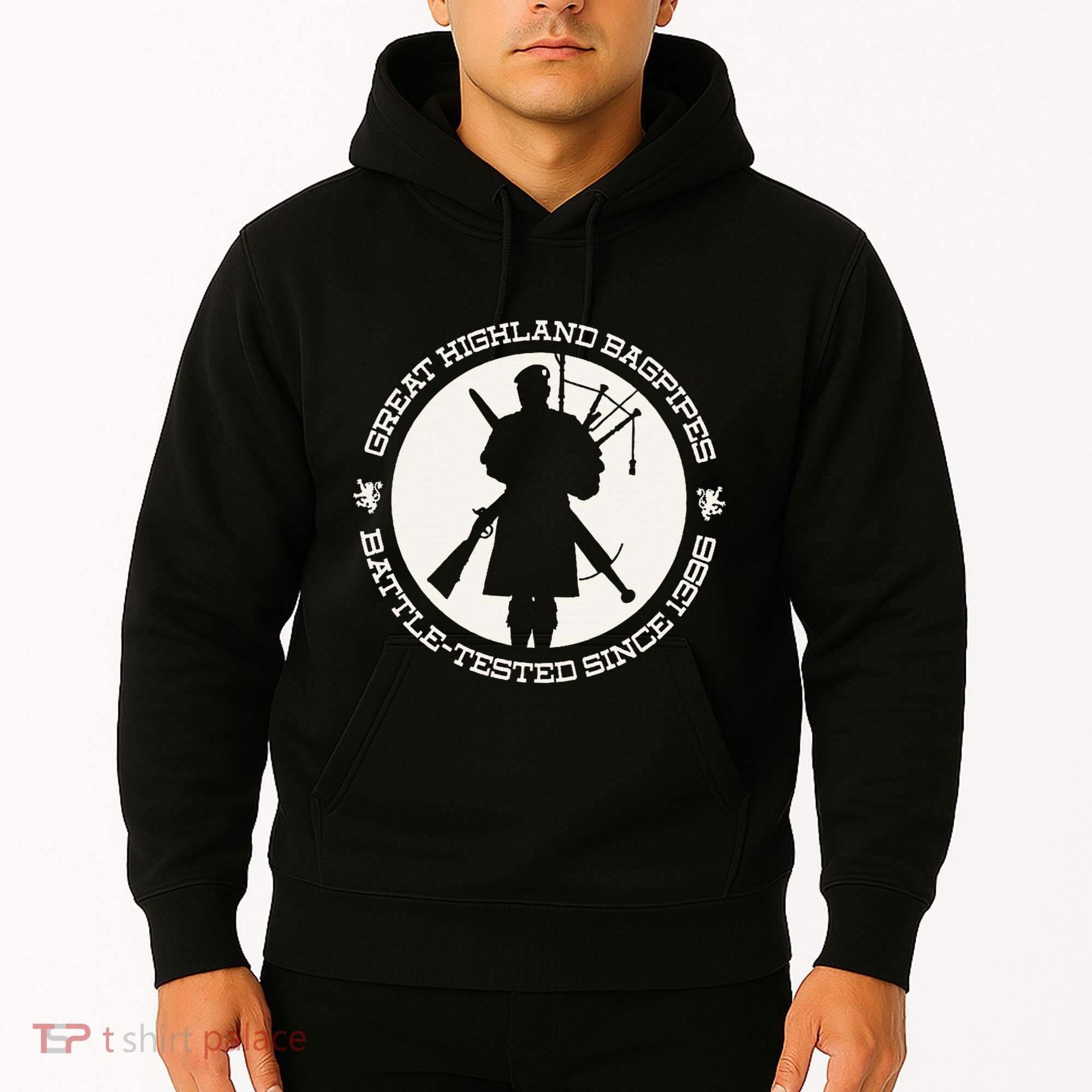 Great Highland Bagpipes Battle Tested Since 1396 Hoodie