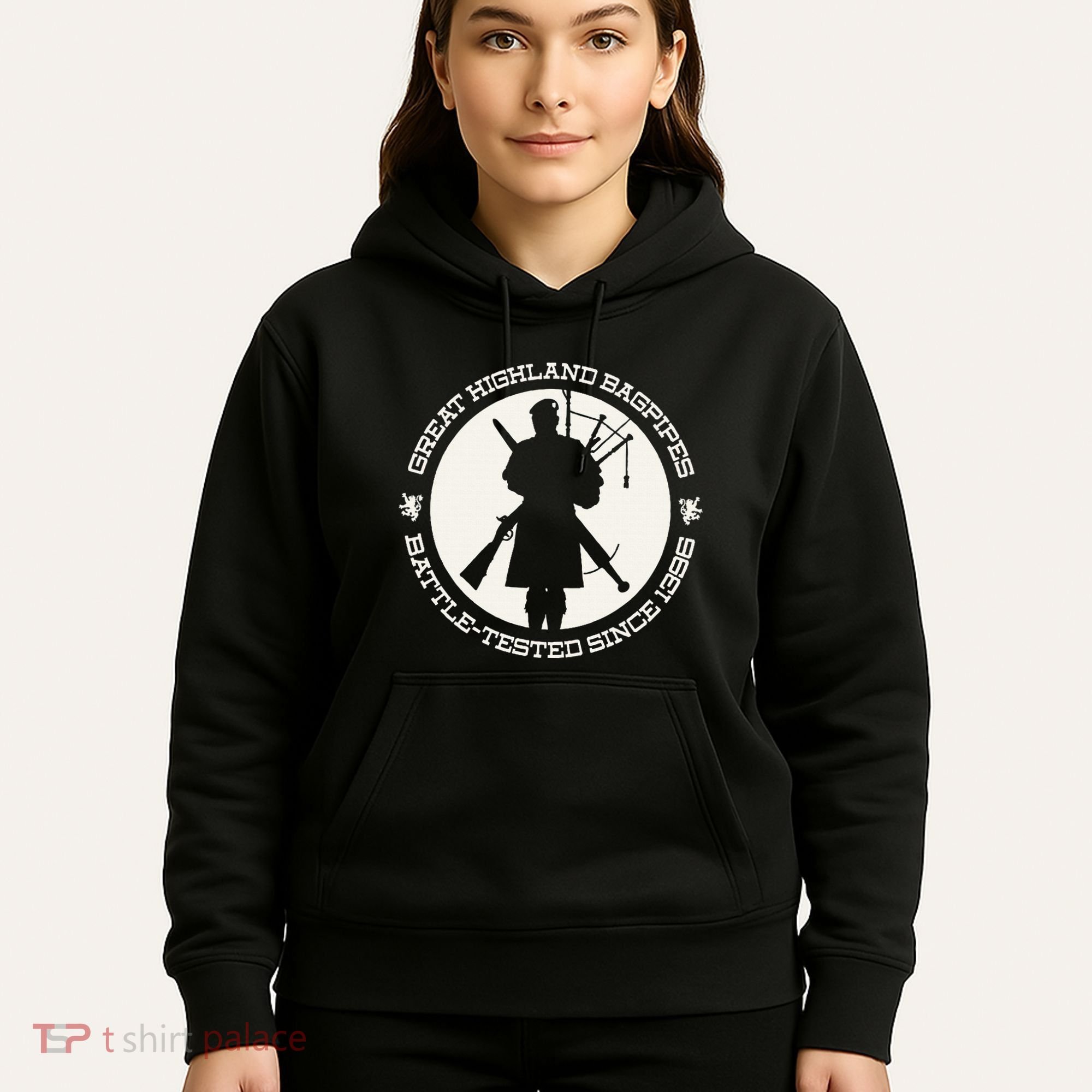 Great Highland Bagpipes Battle Tested Since 1396 Hoodie
