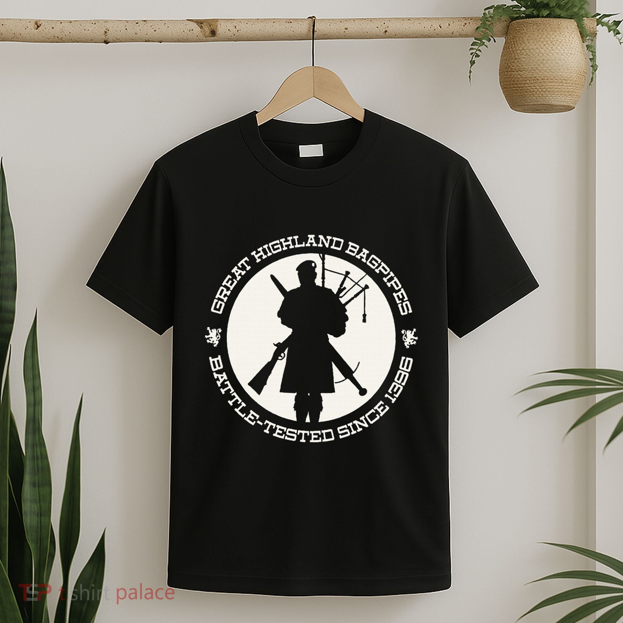 Great Highland Bagpipes Battle Tested Since 1396 T-Shirt