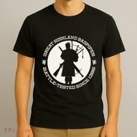 Great Highland Bagpipes Battle Tested Since 1396 T-Shirt thumb 3