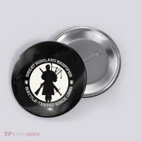 Great Highland Bagpipes Battle Tested Since 1396 Button thumb 0
