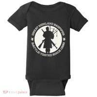Great Highland Bagpipes Battle Tested Since 1396 Baby Bodysuit thumb 0