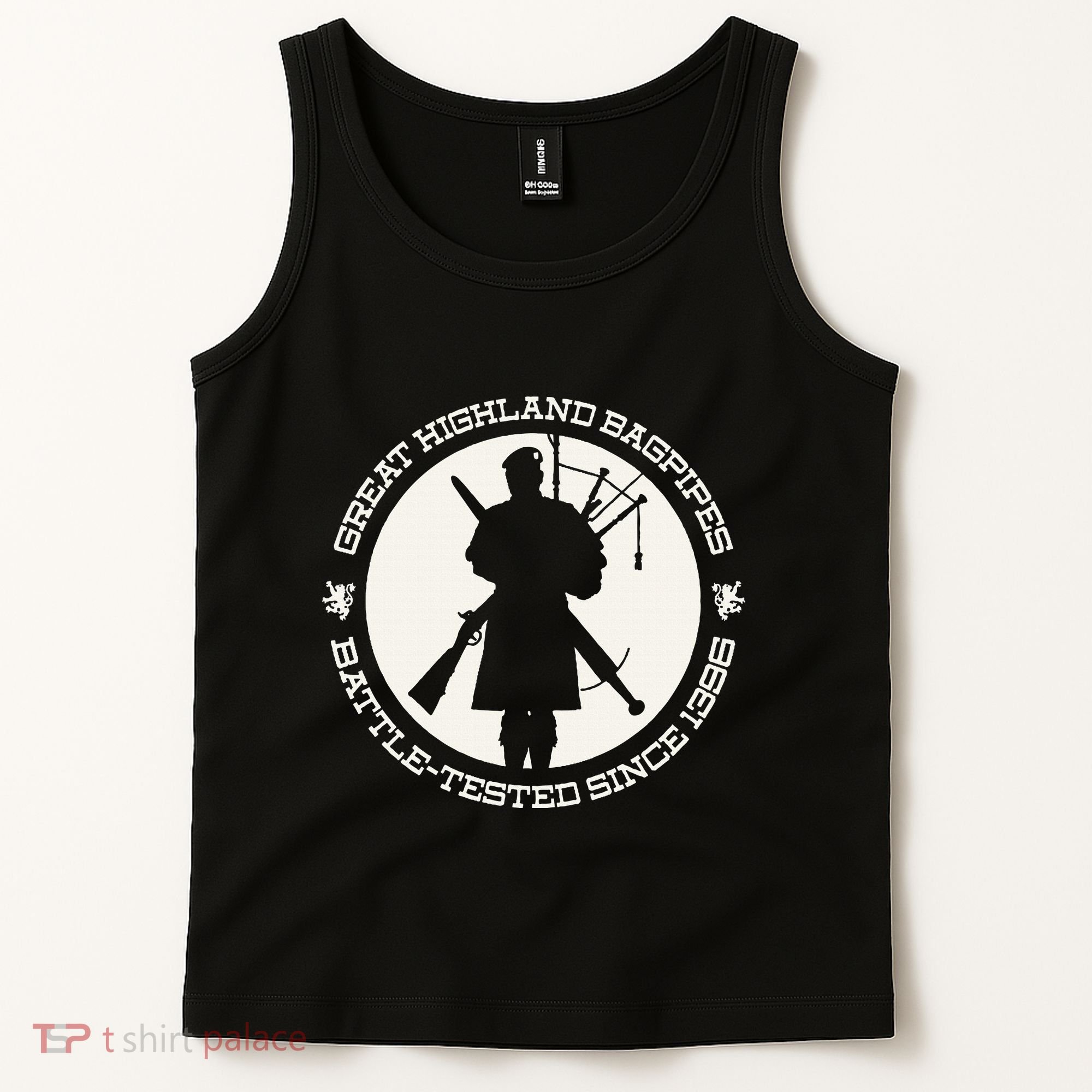 Great Highland Bagpipes Battle Tested Since 1396 Tank Top