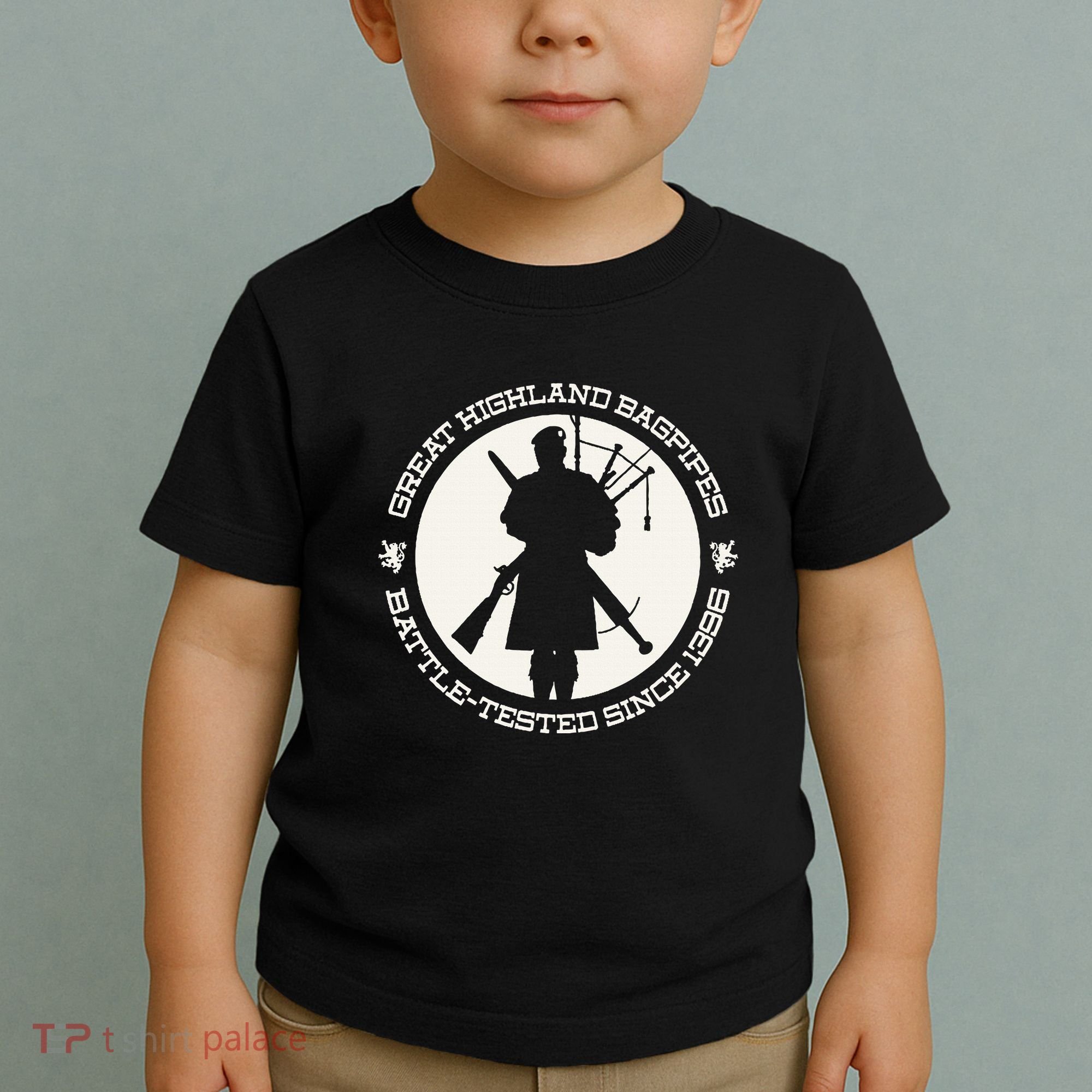 Great Highland Bagpipes Battle Tested Since 1396 Toddler T-Shirt