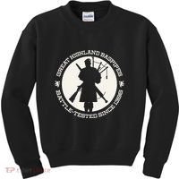 Great Highland Bagpipes Battle Tested Since 1396 Kids Sweatshirt thumb 0