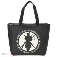Great Highland Bagpipes Battle Tested Since 1396 Tote Bag thumb 0