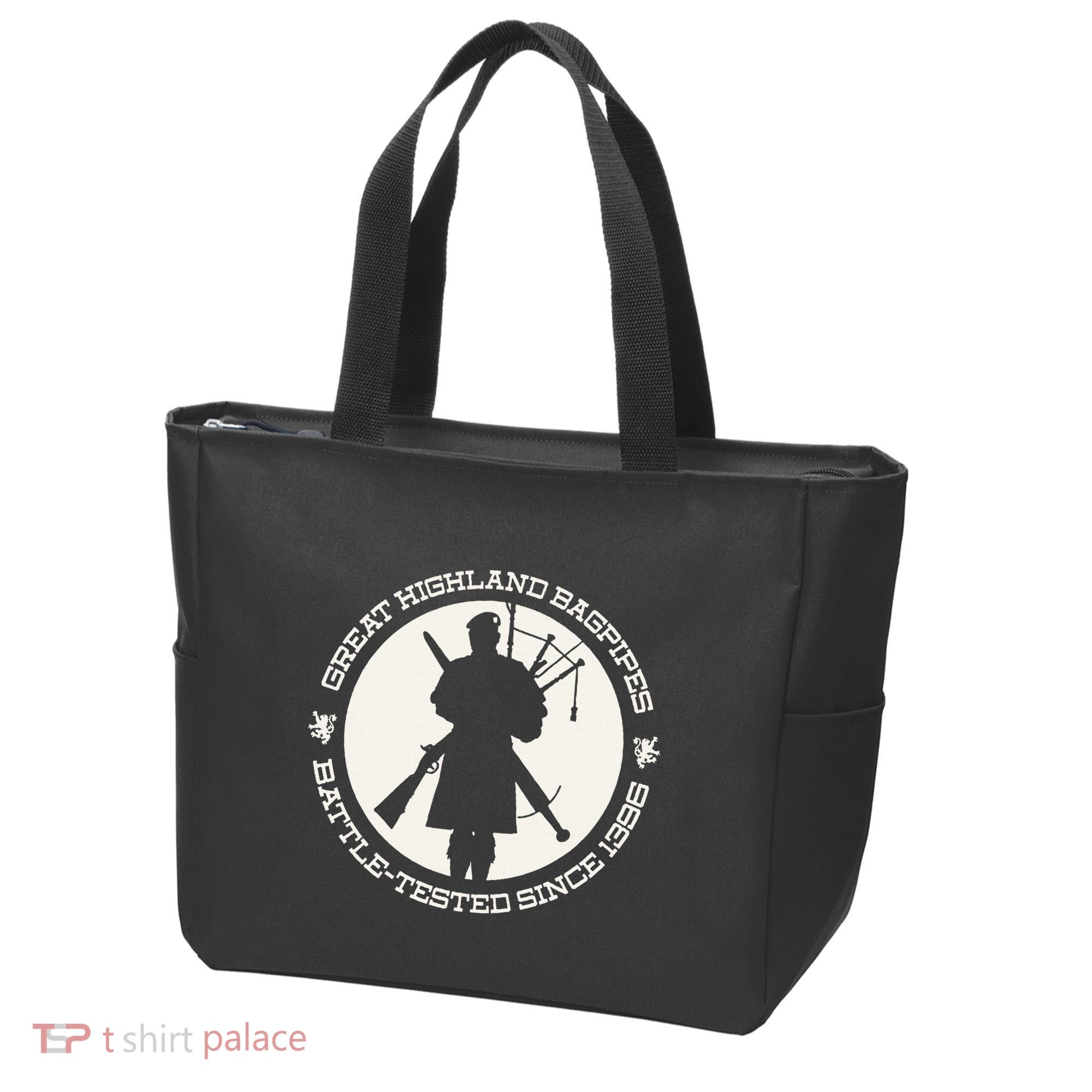 Great Highland Bagpipes Battle Tested Since 1396 Tote Bag