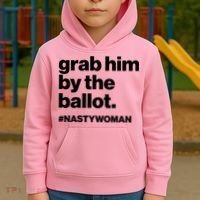Grab Him By The Ballot #Nastywoman Kids Hoodie thumb 2