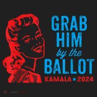 Grab Him By The Ballot Kamala 2024 Funny Harris Election Women's Sweatshirt thumb 2