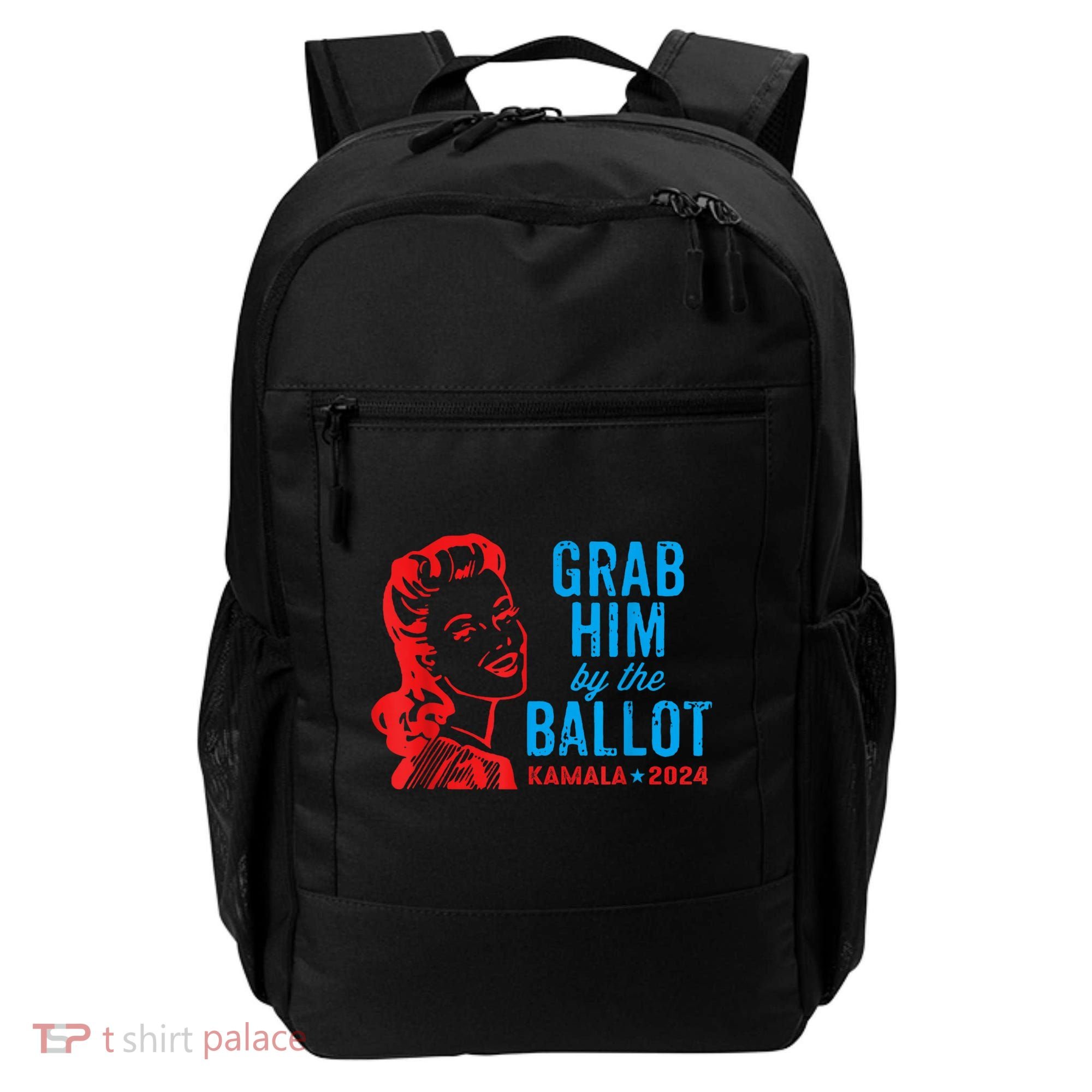Grab Him By The Ballot Kamala 2024 Funny Harris Election Backpack
