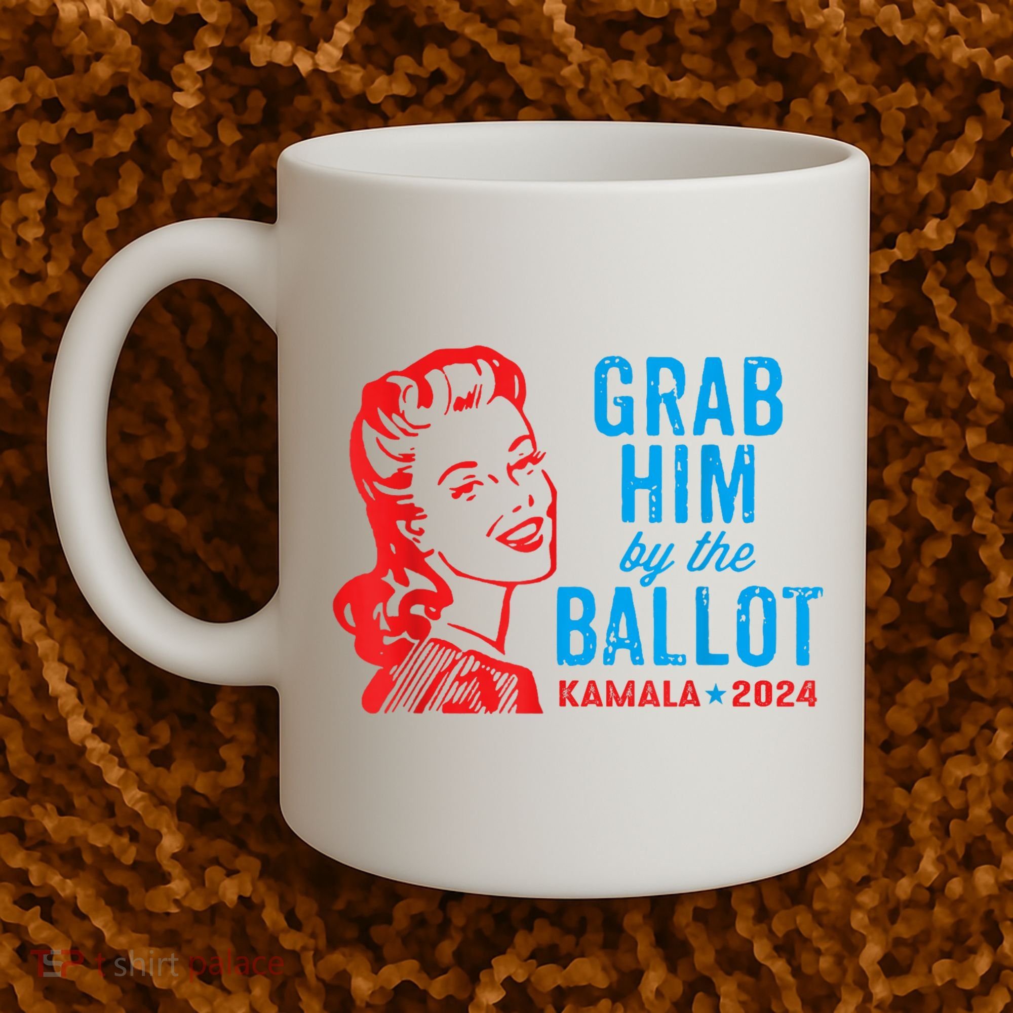 Grab Him By The Ballot Kamala 2024 Funny Harris Election Coffee Mug