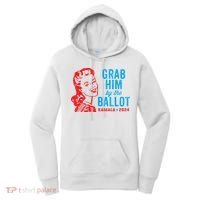 Grab Him By The Ballot Kamala 2024 Funny Harris Election Women's Hoodie thumb 0