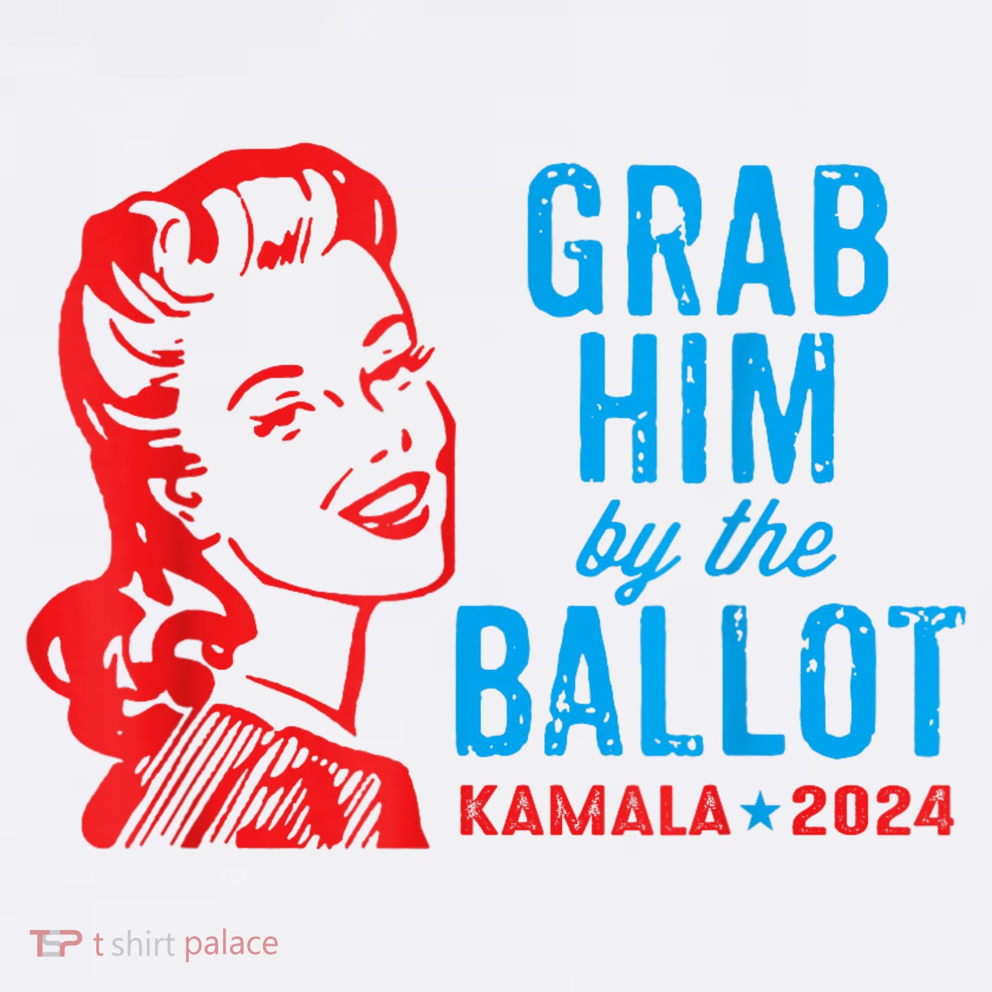 Grab Him By The Ballot Kamala 2024 Funny Harris Election Women's Hoodie
