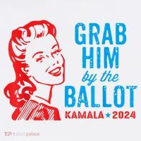 Grab Him By The Ballot Kamala 2024 Funny Harris Election Ornament thumb 1