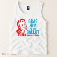 Grab Him By The Ballot Kamala 2024 Funny Harris Election Tank Top thumb 2