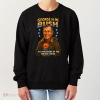 George H.W. Bush The Presidential Chronicles Women's Sweatshirt thumb 0
