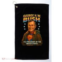 George H.W. Bush The Presidential Chronicles Golf Towel thumb 0