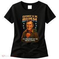 George H.W. Bush The Presidential Chronicles Women's T-Shirt thumb 0