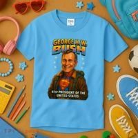 George H.W. Bush The Presidential Chronicles Kids T-Shirt thumb 3