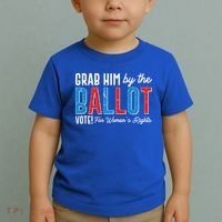 Grab Him By The Ballot Vote For Womens Rights Toddler T-Shirt thumb 2