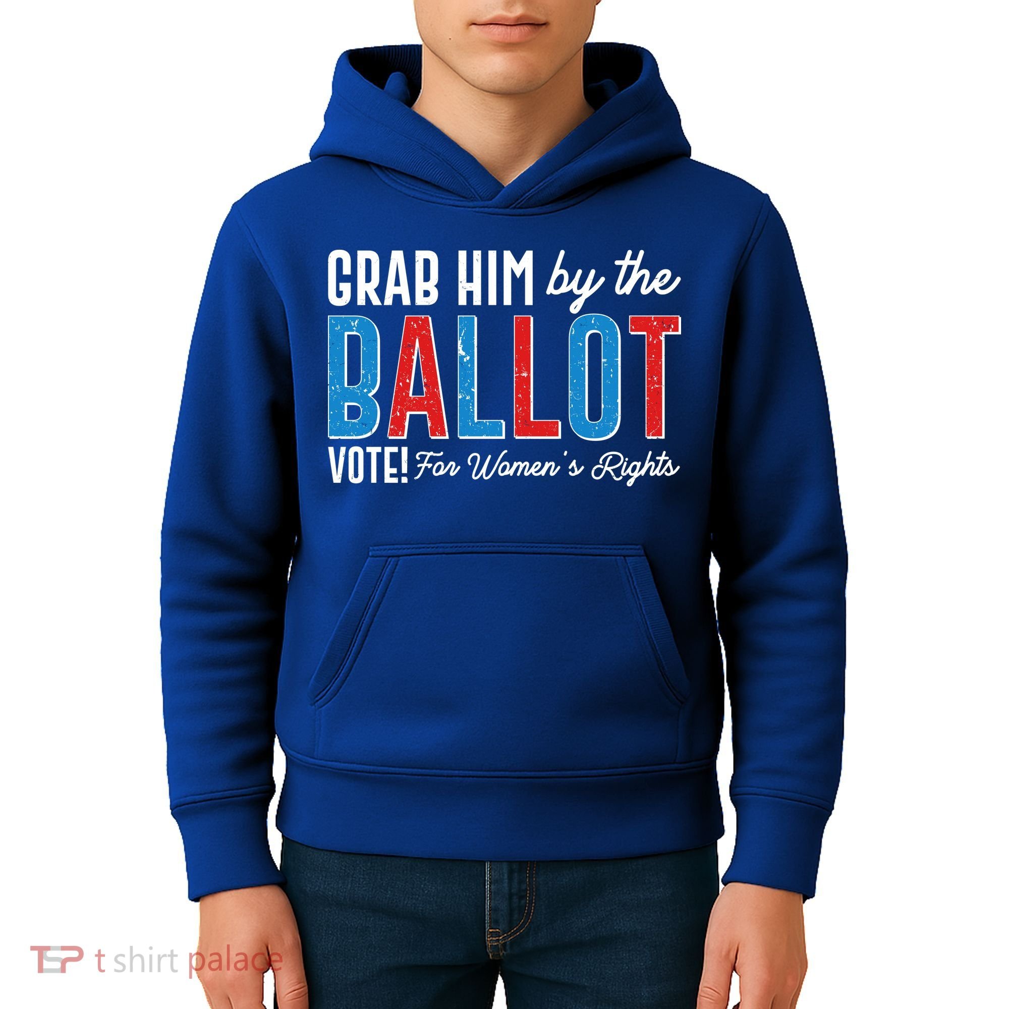 Grab Him By The Ballot Vote For Womens Rights Kids Hoodie