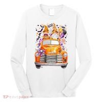 Gnome Halloween Boo Truck Long Sleeve Shirt thumb 0
