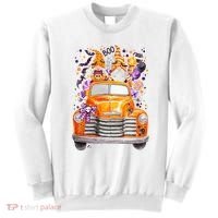 Gnome Halloween Boo Truck Sweatshirt thumb 0