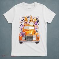 Gnome Halloween Boo Truck T-Shirt thumb 5