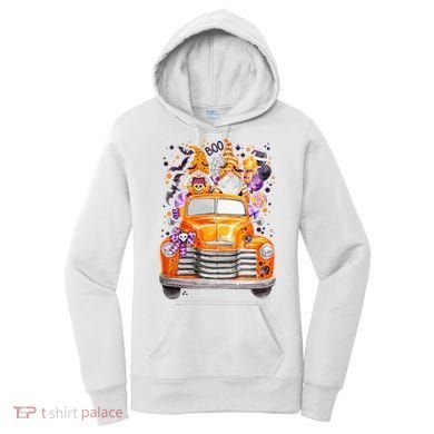 Gnome Halloween Boo Truck Women's Hoodie