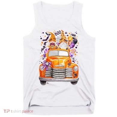 Gnome Halloween Boo Truck Tank Top