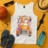 Gnome Halloween Boo Truck Tank Top thumb 4