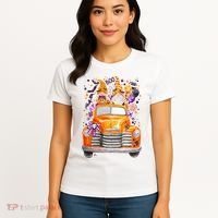 Gnome Halloween Boo Truck Women's T-Shirt thumb 4